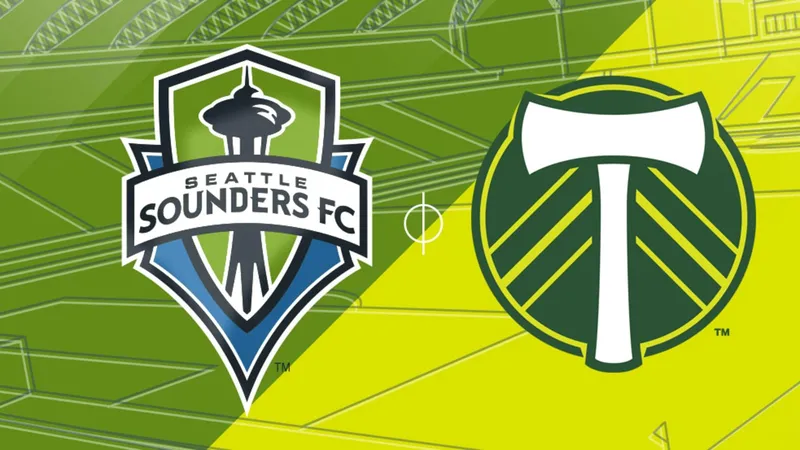 Cầu thủ Seattle Sounders và Porland Timbers tranh chấp bóng trên sân - Lịch sử đối Cầu thủ Seattle Sounders và Porland Timbers tranh chấp bóng trên sân - Lịch sử đối